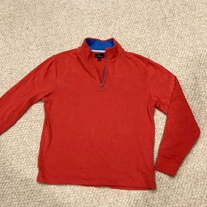 Men’s Brooks Brothers cotton quarter zip. Small